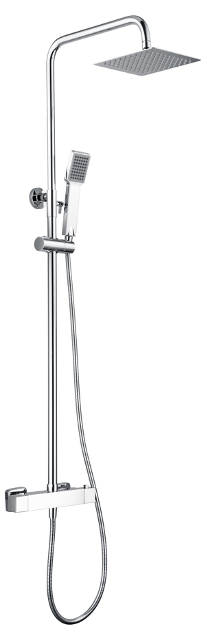 Chrome Thermostatic Shower Set Modern Design, view 2