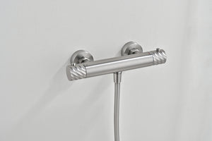 Bless Brushed Nickel Thermostatic Shower Kit, view 2