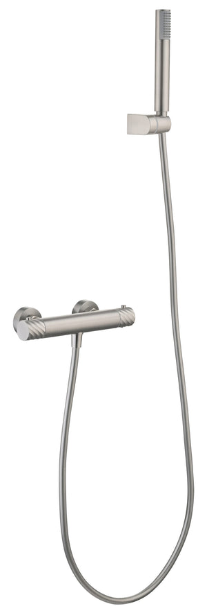 Bless Brushed Nickel Thermostatic Shower Kit, main product view
