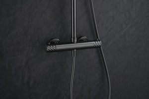 Bless Black Gun Metal Thermostatic Shower Set, view 5