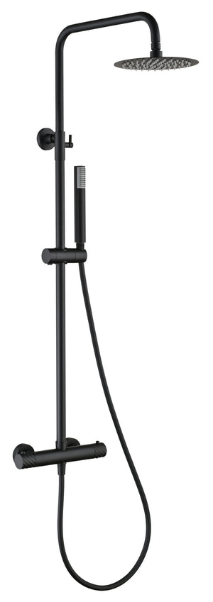 Bless Matte Black Thermostatic Shower Set, main product view