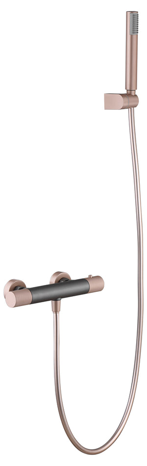 Champagne Gray Thermostatic Shower Faucet Set, view 2