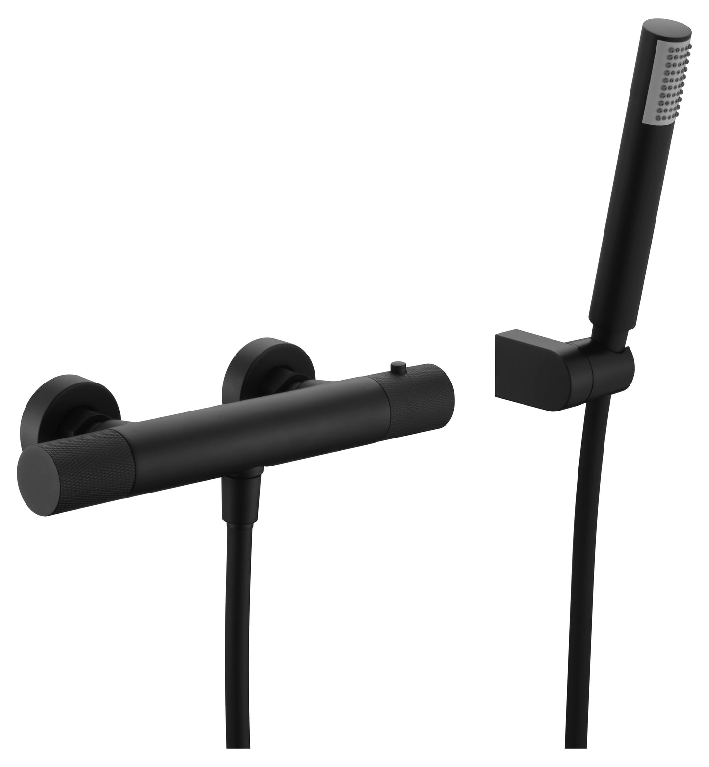 Grifo de ducha termostático Línea Negro Mate | IMEX