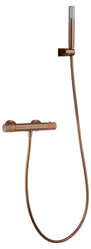 Chrome Thermostatic Shower Set with Modern Design, view 3