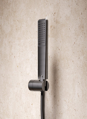 Firenze Chrome Thermostatic Shower Kit, handle detail