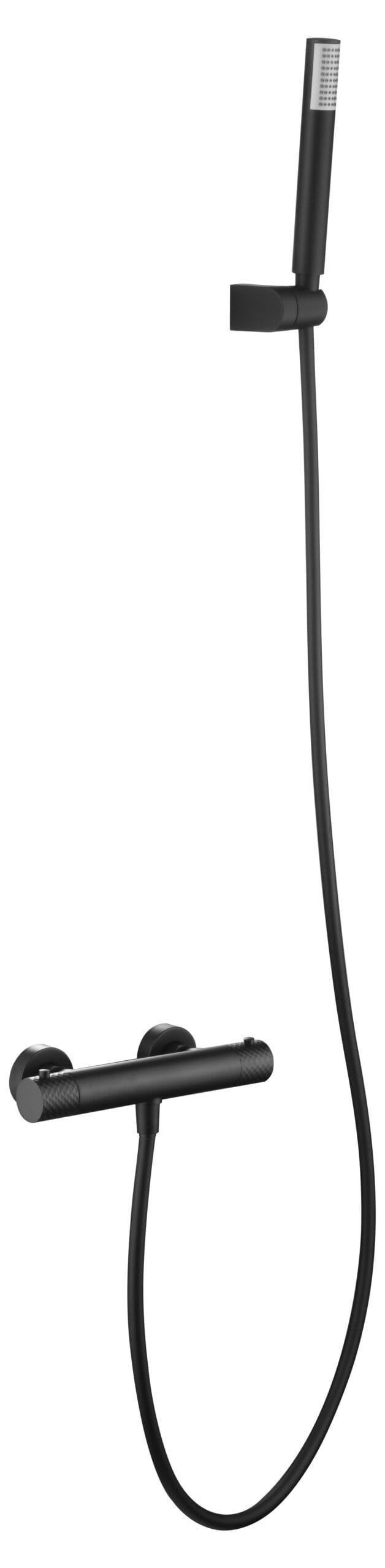 Kit de ducha termostático Génova negro mate | IMEX