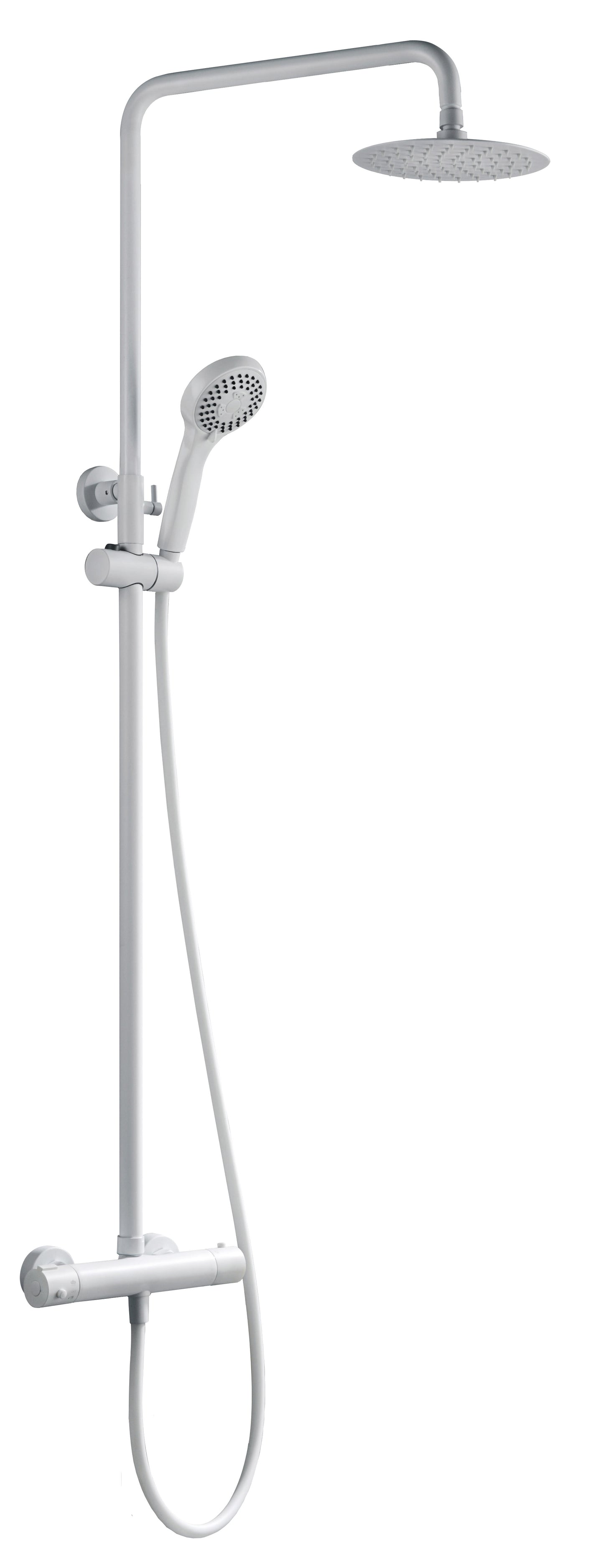 Conjunto De Ducha Termostático Kent Blanco Mate - Shower Set