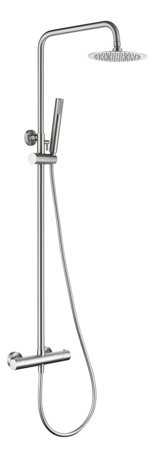 Brushed Nickel Thermostatic Shower Set Monza, view 2