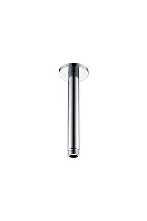 Chrome Round Ceiling Shower Arm Modern Bathroom, view 2