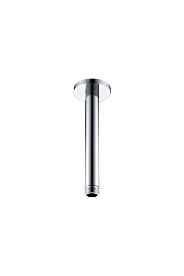 Chrome Round Ceiling Shower Arm Modern Bathroom, view 2