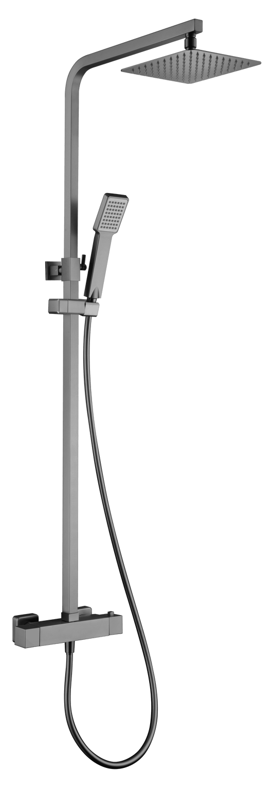 Conjunto De Ducha Termostático Vigo Oro Cepillado - Shower Set