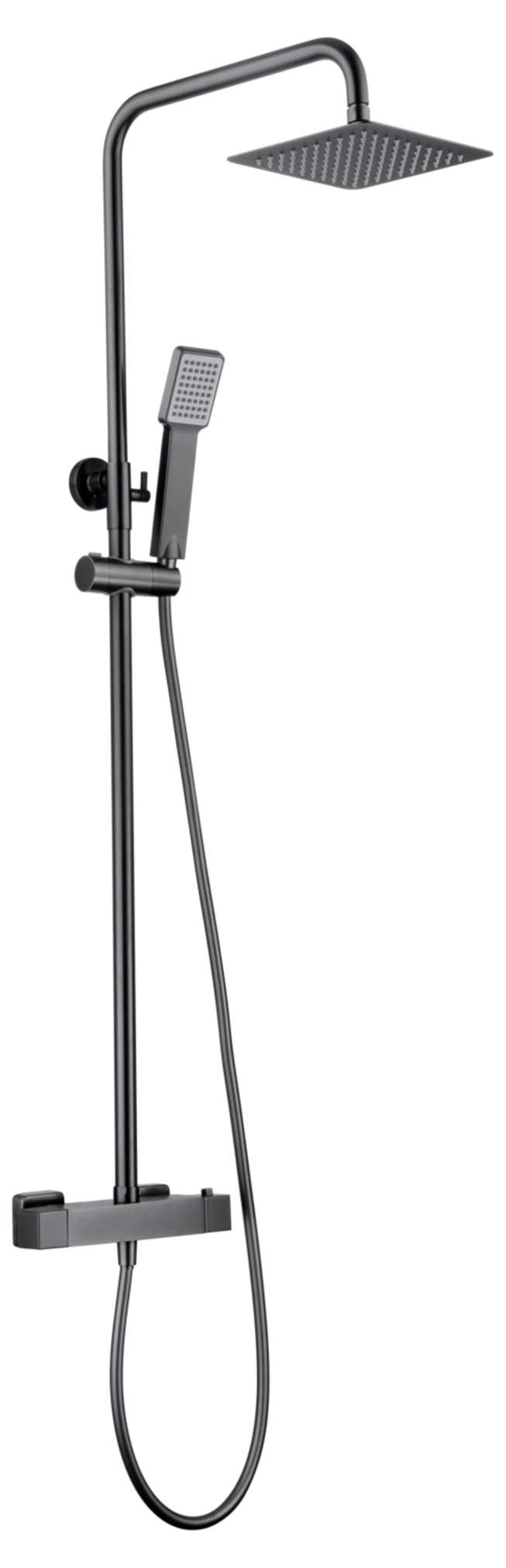 Barra de Ducha Termostático Art Black Gun Metal
