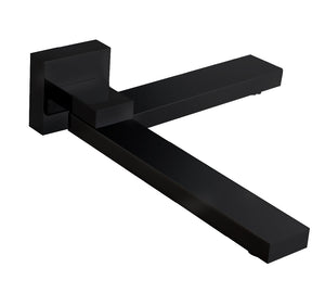 Matte Black Folding Bath Spout Wall Mount, view 2