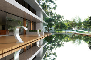 Iguazú Stainless Steel Waterfall Rain Head, view 3