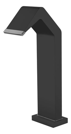 Niágara Matte Black Steel Waterfall Rain Head 15cm, main product view