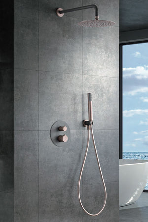 Champagne Gray Thermostatic Built-In Shower System, view 2