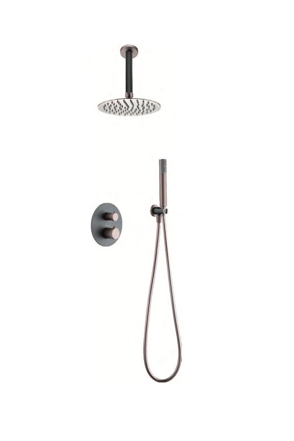 Champagne Gray Thermostatic Built-in Shower Set, view 2