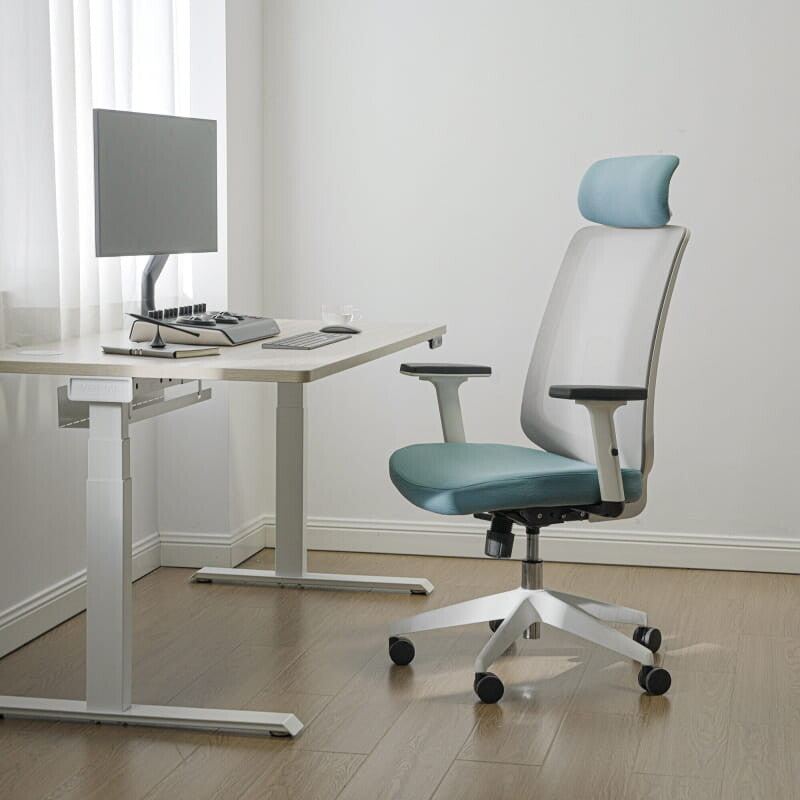 Silla ergonómica con soporte lumbar