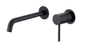 Matte Black Single Lever Sink Faucet Modern Bathroom, view 2
