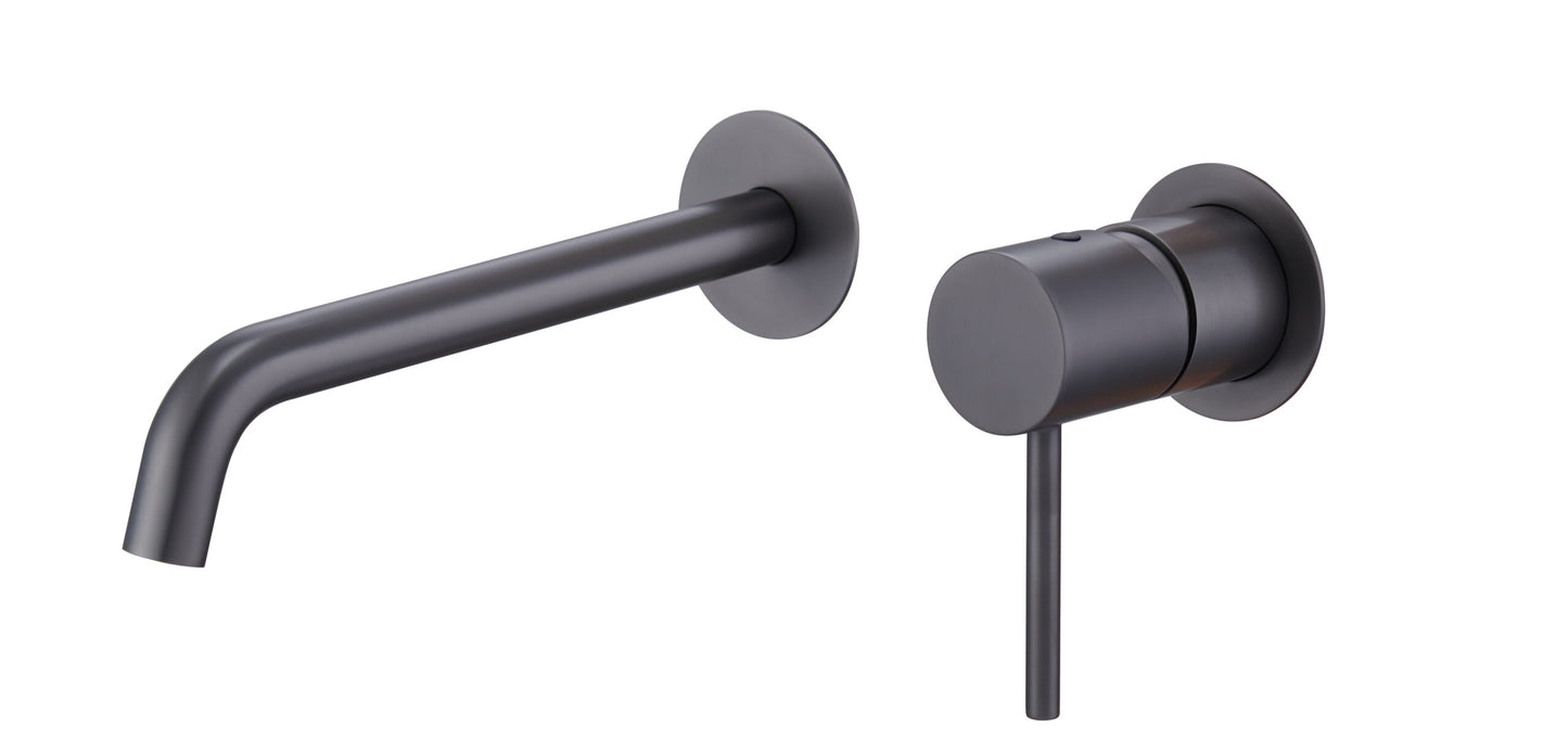 Lavabo monomando empotrado Monza negro metalizado | IMEX