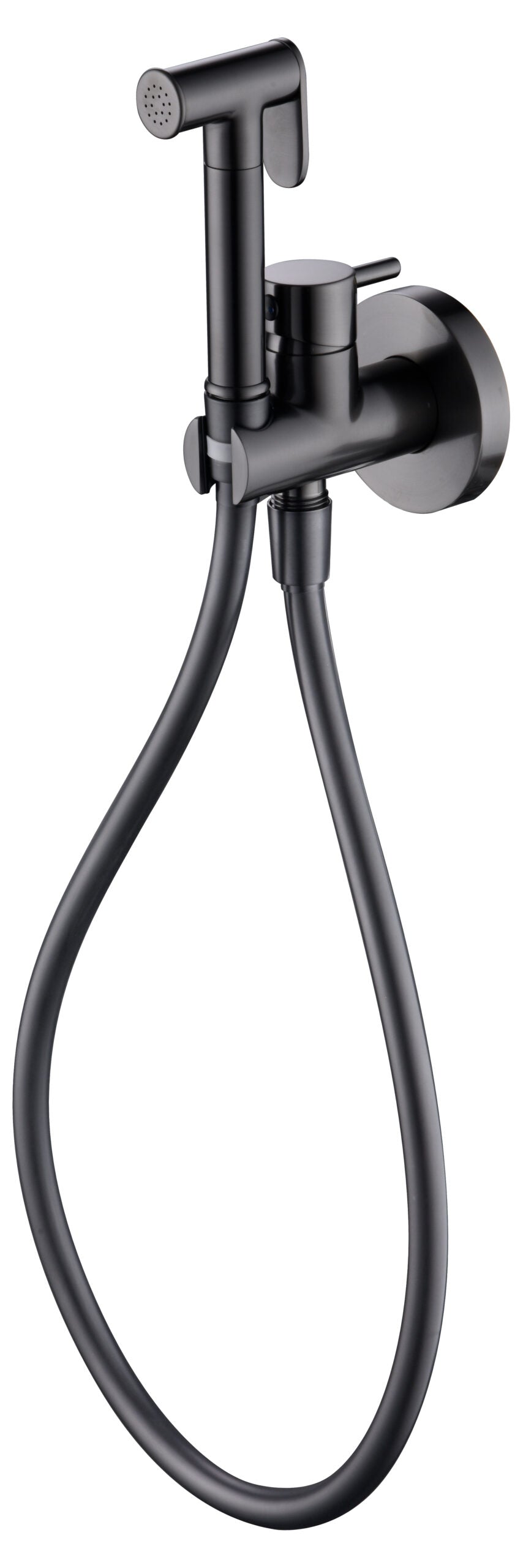 Black Gun Metal Built-in Bidet Faucet Modern Design, view 2