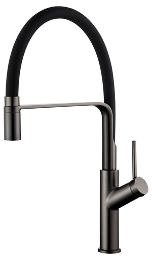 Sena Black Gun Metal Kitchen Faucet Modern Design, view 2