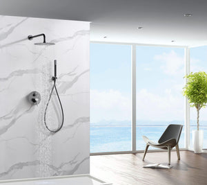 Monza Black Gun Metal Single Handle Shower Set, view 3