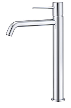 Monza Tall Chrome Sink Mixer Single Lever Faucet, view 2