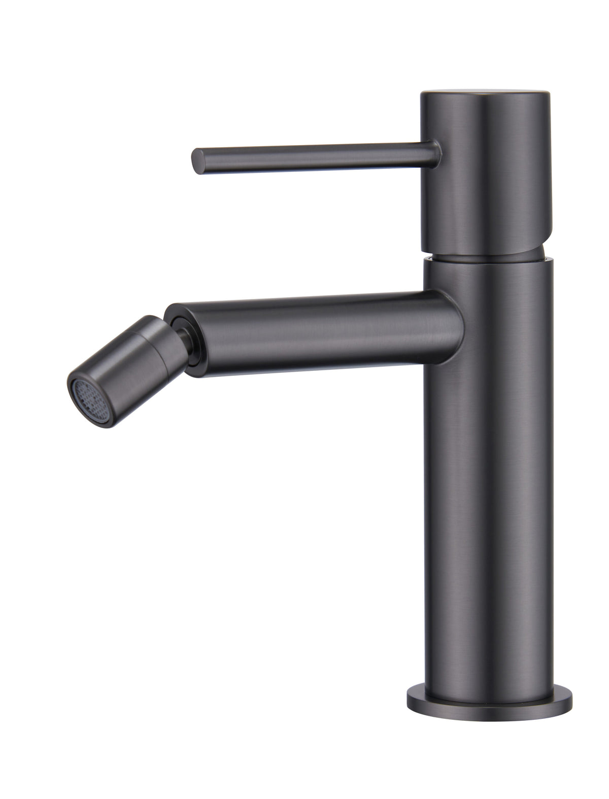 Monza Black Gun Metal Bidet Mixer Single Handle, view 2