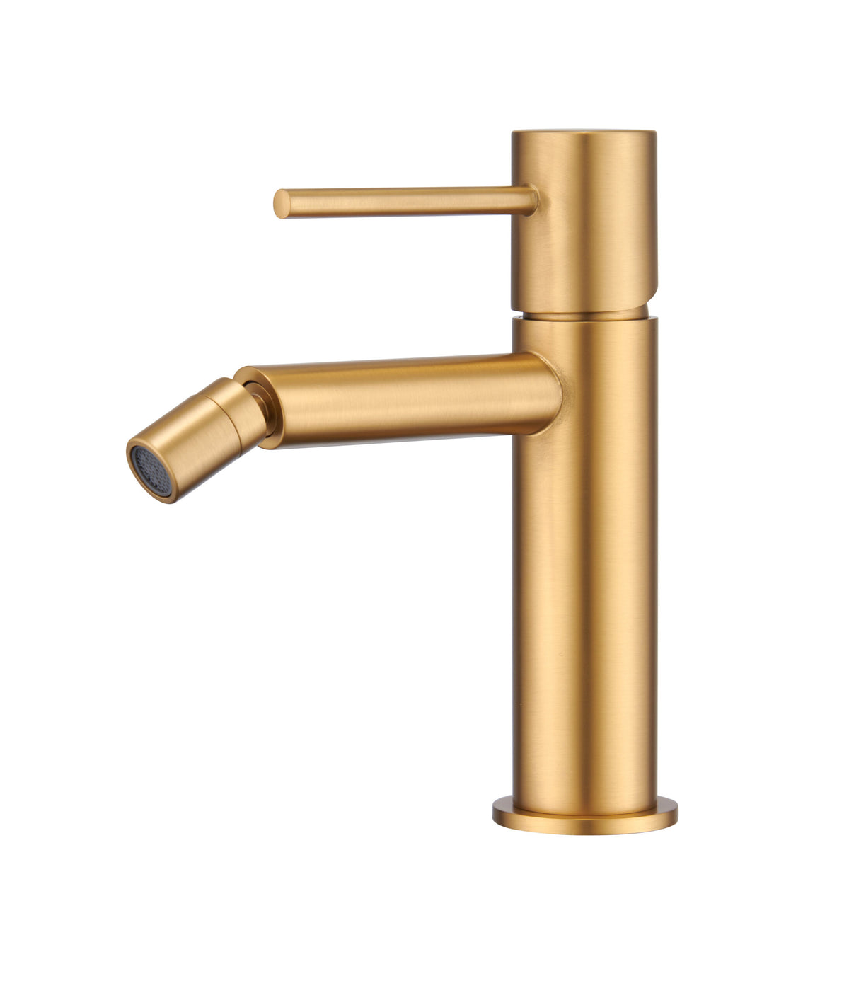 Monza Brushed Gold Bidet Mixer Single Handle, view 2