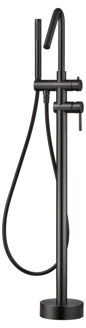 Corsica Freestanding Bathtub Faucet Single Lever Black, view 2