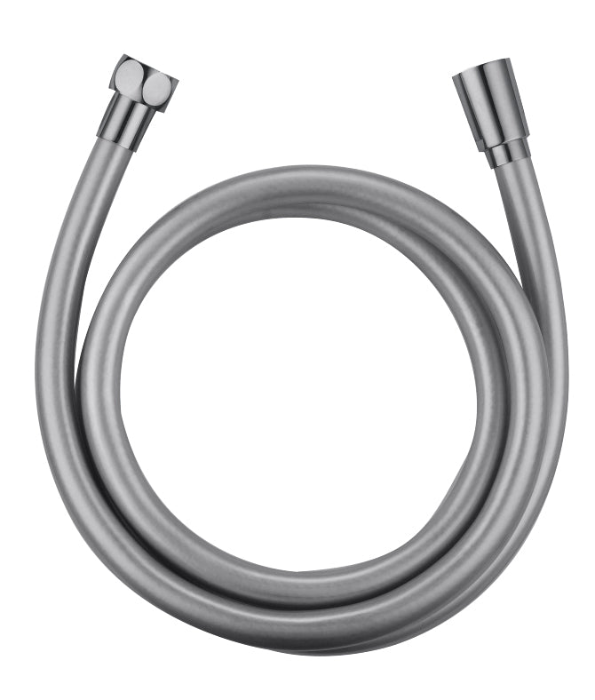 Brushed Nickel Shower Hose 150cm Flexible PVC, view 2