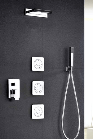 Chrome Single Lever Built-in Shower Set Formentera, view 2
