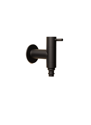 Arches Matte Black Garden Tap in 316 Stainless Steel, main product view