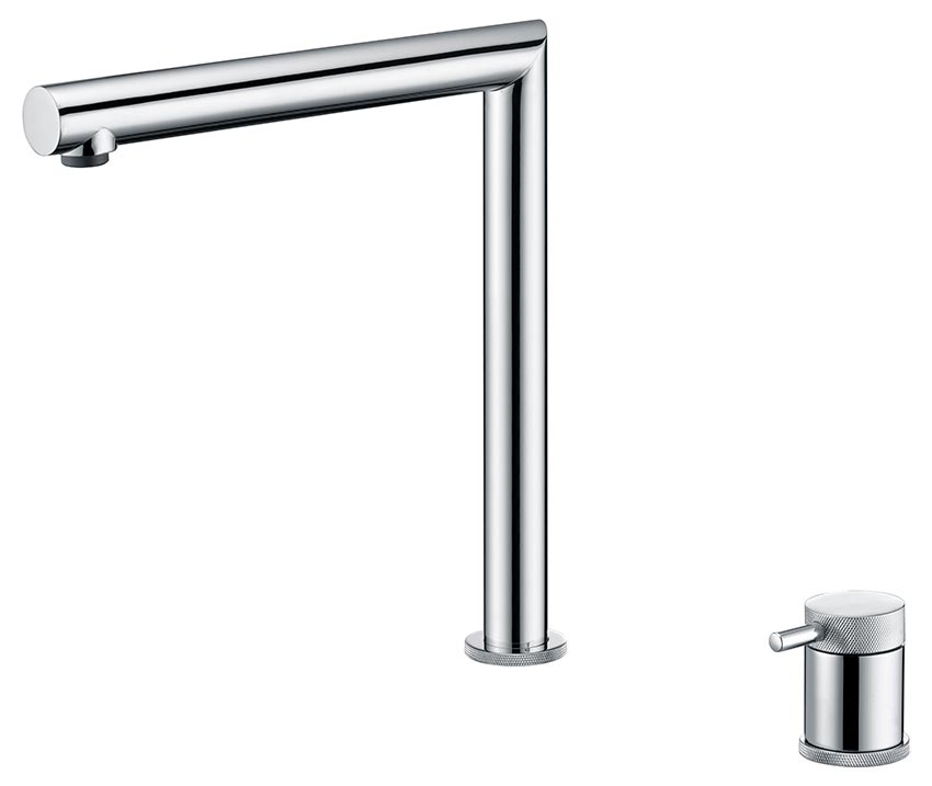 Itaca Chrome Kitchen Faucet Modern Design, view 2