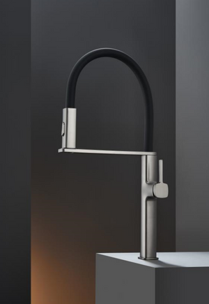 Menorca Chrome Kitchen Faucet Modern Design, view 3