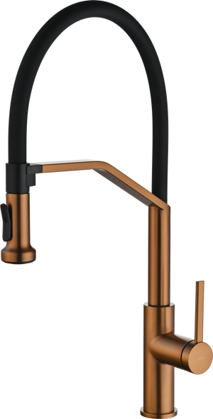 Veneto Brushed Rose Gold Kitchen Mixer Tap, main product view
