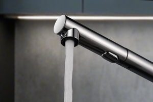 Oporto Chrome Kitchen Mixer Tap, view 5
