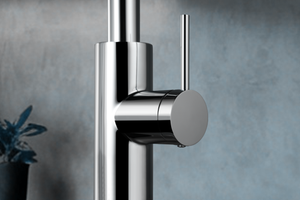 Oporto Chrome Kitchen Mixer Tap, view 3