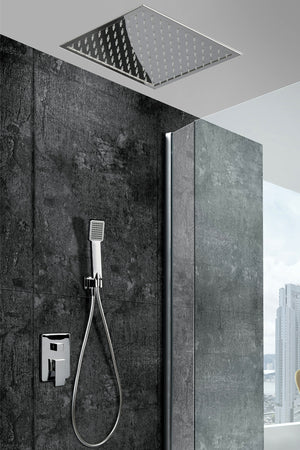 Chrome Single-Lever Built-In Shower Set Wales Series, view 2
