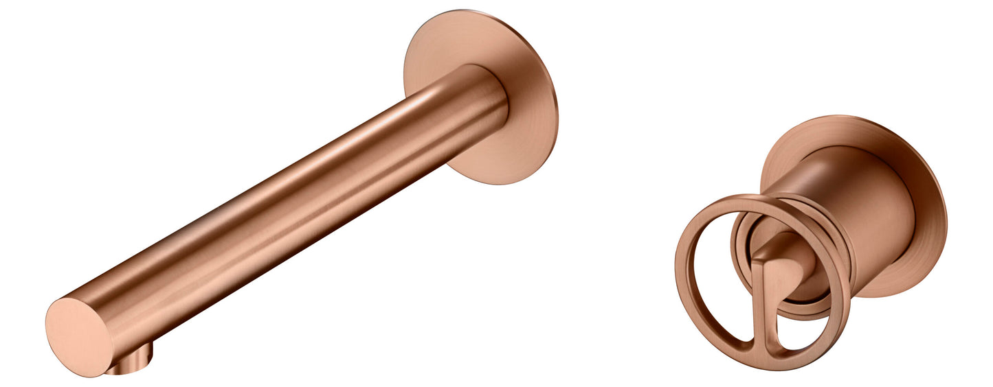 Lavabo empotrado monomando Olimpo cepillado Rose | IMEX