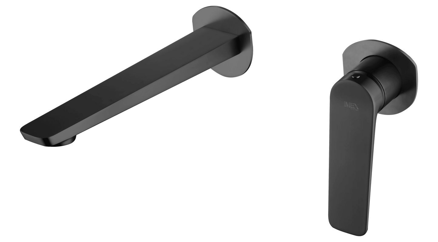 Lavabo monomando empotrado Naples negro mate | IMEX