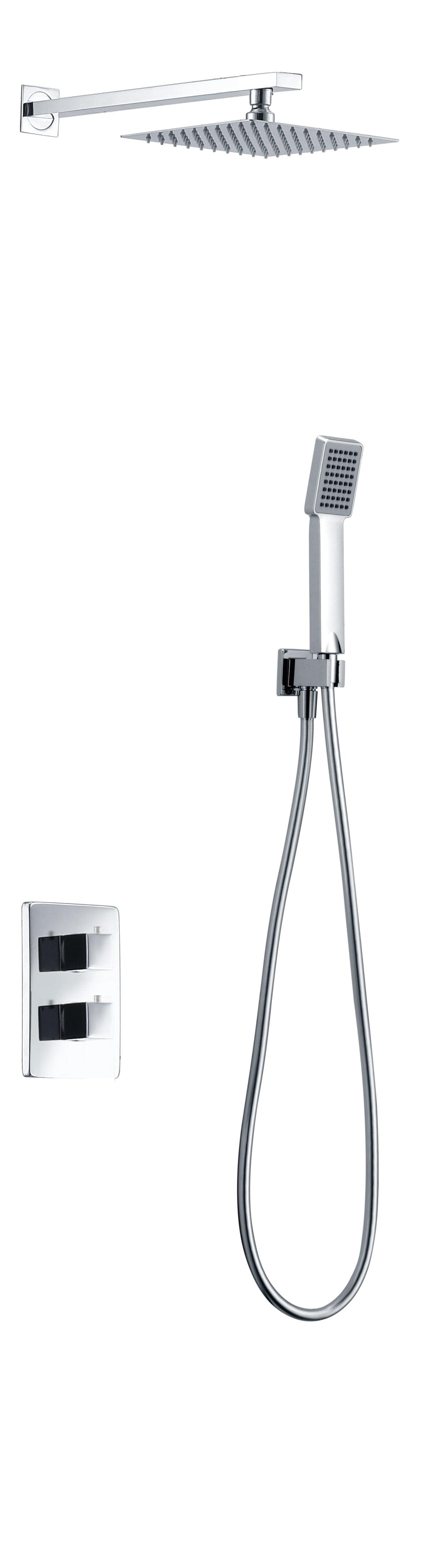 Conjunto De Ducha Empotrado Termostático Cíes - Shower Set