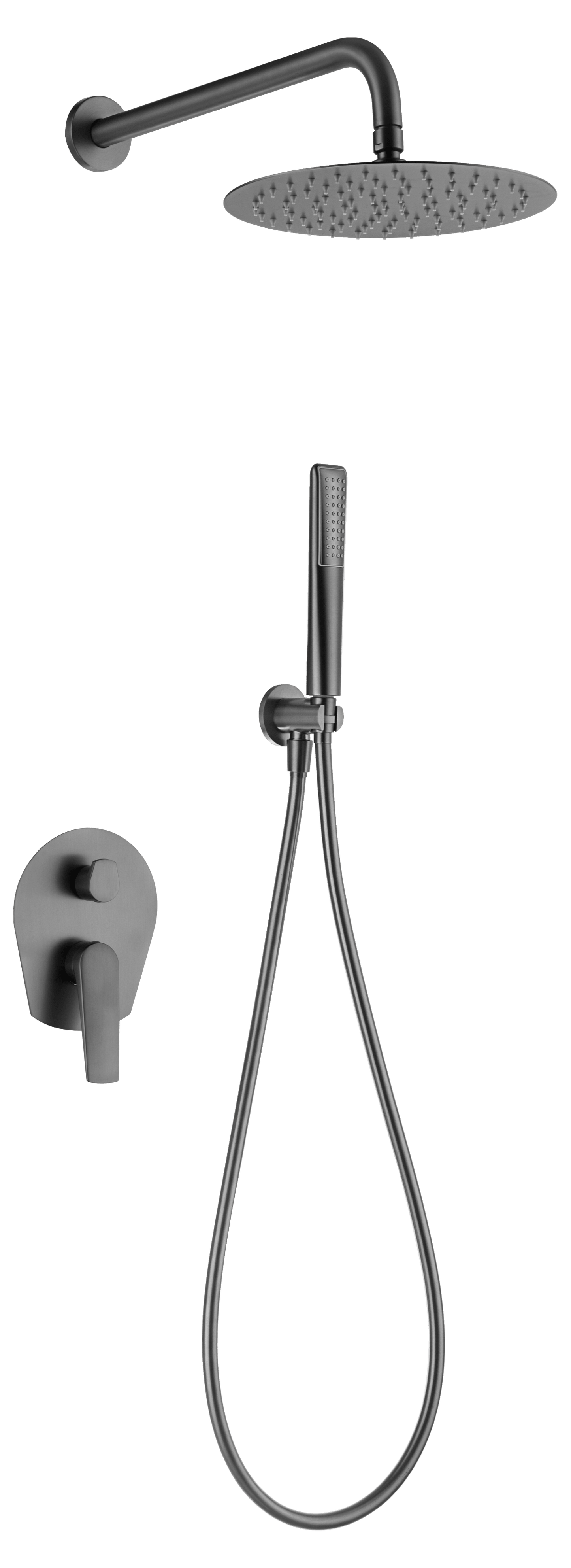 Ducha monomando empotrada Delos Black Gun | IMEX