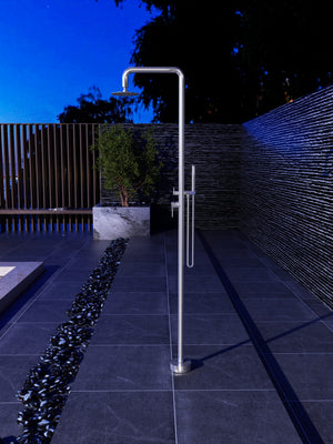 Florida Stainless Steel Pool Shower Tap in 316 Stainless Steel, view 2