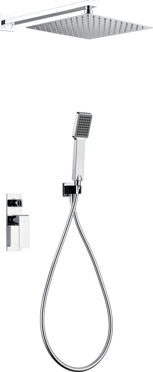 Chrome Single Lever Built-In Shower Set Fiji, view 2