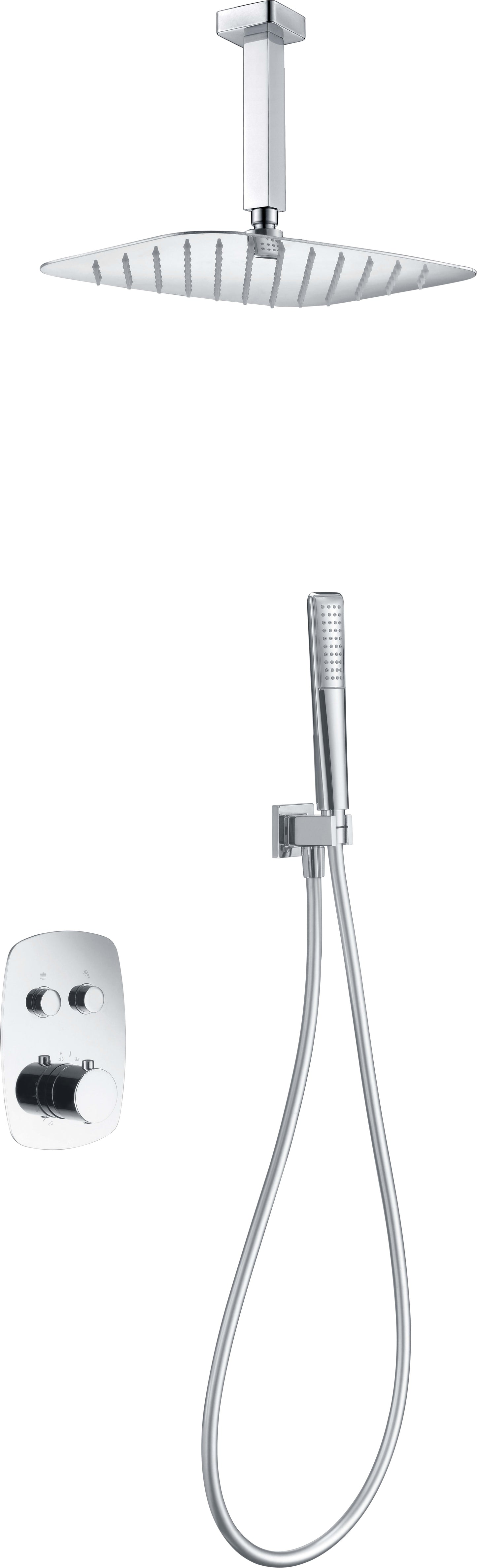 Conjunto De Ducha Empotrado Termostático Feroe - Shower Set