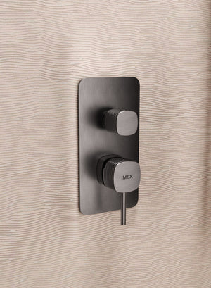 Firenze Brushed Rose Gold Concealed Single Lever Shower Set, view 5