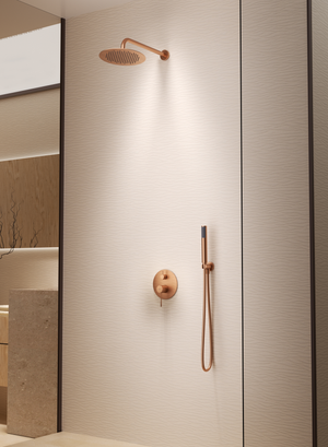 Génova Brushed Nickel Concealed Single Lever Shower Set, view 3