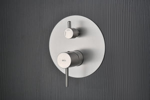 Brushed Nickel Built-in Single-Lever Shower Set, mixer detail